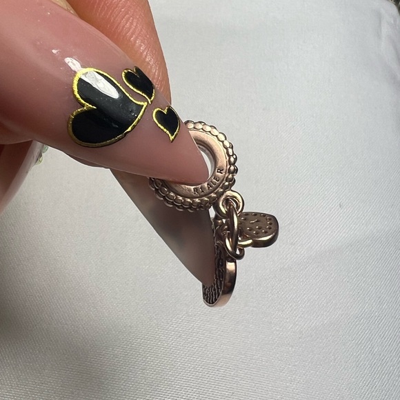 Pandora Authentic Pavé Hearth Padlock Dangle Charm - Picture 4 of 4